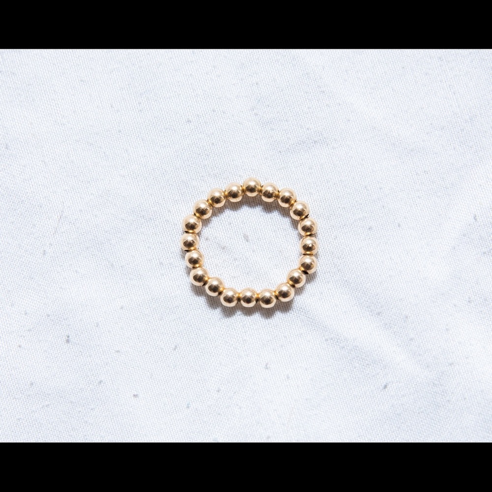 3mm Gold ball ring